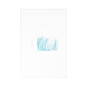 blue #20 with words postcards (7 pcs)